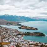 Aerial view of Queenstown, New Zealand