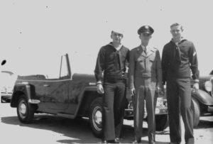 Harry Gray with friends Charlie and Bob