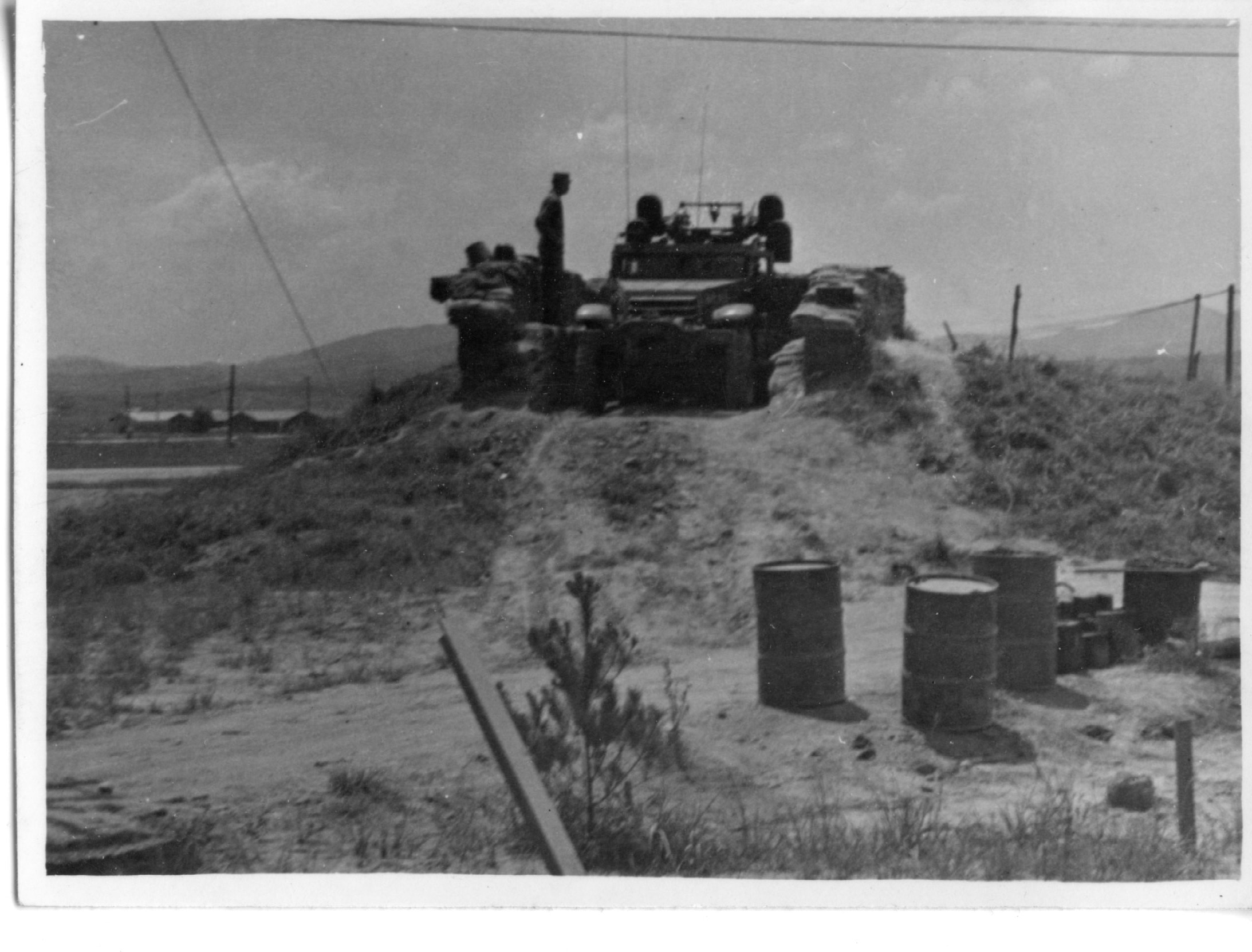 Gun Position at perimeter of K-13 Suwon, Korea (1952-8-20)